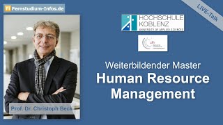 Master für Personaler Human Resource Management als Fernstudium von Hochschule Koblenz und zfh [upl. by Lowell]