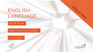 WJEC Eduqas GCE ASA English Language  New Specifications [upl. by Ahtenak294]