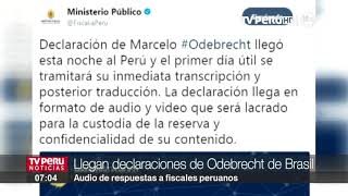 Declaración de Marcelo Odebrecht llega al Perú [upl. by Aicilra]