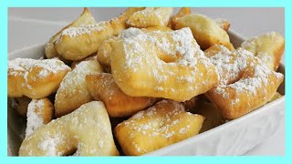 Recette facile de beignets de carnaval bugnes merveilles  Easy carnival donuts recipe [upl. by Gilges919]