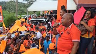 COUNCILOR FABIAN DAVIS FULL SPEECH IN WATER SQUARE LOWE RIVER TRELAWNY [upl. by Leirvag]