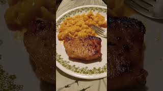 Italian glazed pork chops and Mac n cheese [upl. by Fabri]