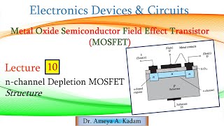 Lect 10 nchannel Depletion MOSFET Structure [upl. by Anitram]