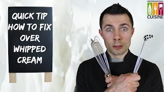 Quick tip How to fix over whipped cream [upl. by Nelyt]