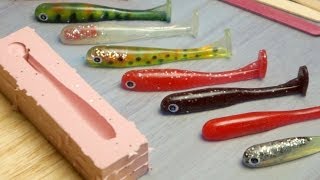 Making Paddle Tail Soft Plastic Fishing Lures [upl. by Essex]