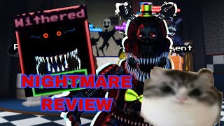 REVIEWING NIGHTMARE IN FNAF TD [upl. by Freeborn490]