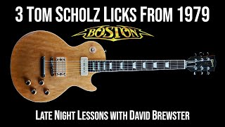 3 Tom Scholz Licks From 1979 [upl. by Gabler603]