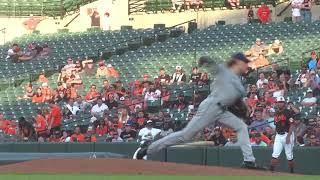 Shane Baz Slow Motion Pitching Mechanics 3rd Base Side View [upl. by Good310]