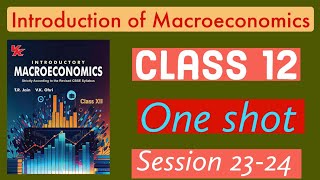 Introduction of macroeconomics  Class 12  Macroeconomics  Economics  Tr jain  Introduction [upl. by Anderer]