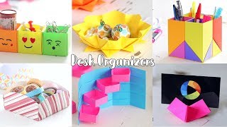 6 Creative Desk Organizer  Back to school  Ventunoart [upl. by Brazee296]