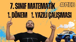 7Sınıf Matematik 1Dönem 1Yazılı Çalışması [upl. by Atsocal]