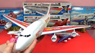 UNBOXING BEST PLANES Boeing 737 787 Airbus A320 380 British American Thailand Etihad USA models [upl. by Allmon]