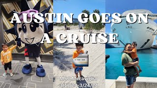 Austin Goes On A Cruise MSC Meraviglia 2024 [upl. by Ruffina]