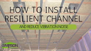 HOW TO INSTALL RESILIENT CHANNEL AND REDUCE VIBRATION NOISE [upl. by Cleodell439]