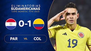 PARAGUAY vs COLOMBIA 01  RESUMEN  ELIMINATORIAS SUDAMERICANAS  FECHA 6 [upl. by Alliuqa]