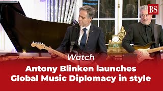 Watch  Antony Blinken launches Global Music Diplomacy in style [upl. by Rosamond]