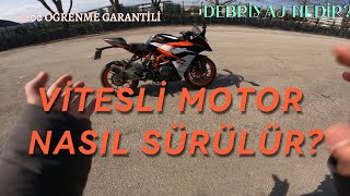 Vitesli motosiklet nasıl kullanılır Motosiklet eğitim videosu [upl. by Landing]