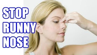 How to Stop a Runny Nose Instantly  Best Home Remedies to Get Rid of Runny Nose Fast [upl. by Hsiekal521]