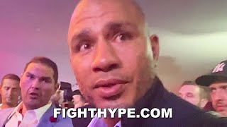 MIGUEL COTTO IMMEDIATELY AFTER EDGAR BERLANGA BITING amp BEATING ALEXIS ANGULO AT A LOSS FOR WORDS [upl. by Rollo435]