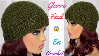 Gorro Tejido en CROCHET Paso a Paso [upl. by Aifas908]