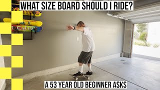 53 Beginner Skateboarder trying to find his board size [upl. by Mullane]