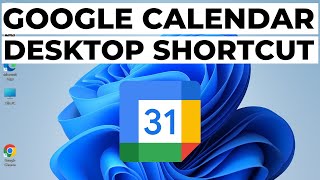 How to Add Google Calendar to Desktop in Windows 11 [upl. by Dnomasor671]