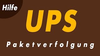 UPS Sendungsverfolgung  So funktioniert das Tracking [upl. by Prochora408]