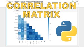 How to make a correlation matrix in python [upl. by Luaped496]