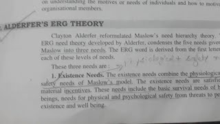 Alderfers ERG Theory of Motivation Theory  Organisation behaviour [upl. by Donoho698]