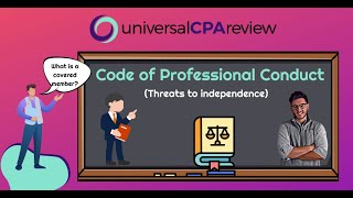 AICPA Code of Professional Conduct  Threats to Independence  AUD CPA Exam [upl. by Irakuy]