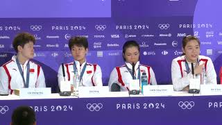 quotUnbelievablequot Jia Yifan on winning womens doubles gold after recovering from pneumonia｜Paris 2024 [upl. by Polivy]