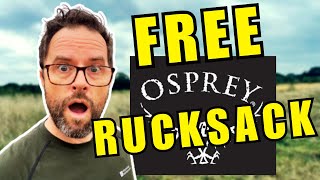 FREE Osprey Rucksack  6000 SUBSCRIBER GIVEAWAY [upl. by Etteloiv]