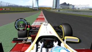 rFactor F1 2012 Karthikeyan Onboard Buddh International Circuit India [upl. by Dulcea]