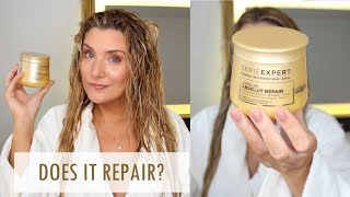 LOREAL ABSOLUT REPAIR HAIR MASK TreatmentTuesdays [upl. by Maillw]