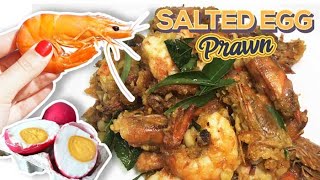 SALTED EGG PRAWN RECIPE WITH FRESH CURRY LEAVES  KUSINERANG NURSE [upl. by Sosthenna151]