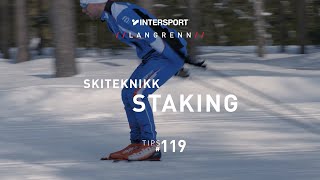 Tips 119 – Langrenn – Skiteknikk Staking [upl. by Halie]