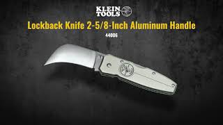 Lockback Knife 258Inch Aluminum Handle 44006 [upl. by Udale874]