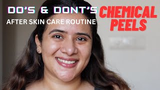 ✨Skincare Routine After Chemical Peels Do’s amp Don’ts  DrSmileup [upl. by Ahsiuqram]