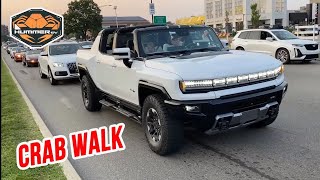 NEW GMC HUMMER EV 2024 Crab Walk in real life [upl. by Hoagland]