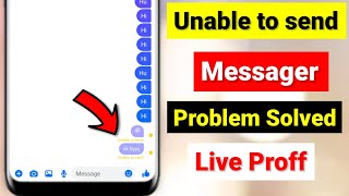 How to Fix Unable to send Message on Messenger Problem  Unable to send Message on Messenger [upl. by Jamel251]