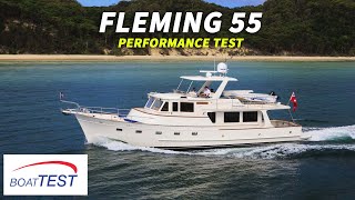 Fleming Yachts 55 2018 Test Video  By BoatTESTcom [upl. by Iew]