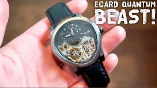 EGARD Quantum Beast Automatic Watch Review  Dual Balance Wheels [upl. by Notnarb]