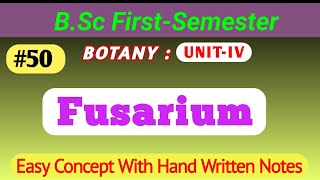 Fusarium  Deuteromycotina  General Characteristics Life Cycle fusarium deuteromycotina fungi [upl. by Eicyac772]