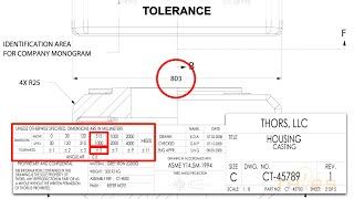 Examples of Determining the Tolerance on an Engineering Drawing  ED Fundamentals Course Preview [upl. by Sivart]