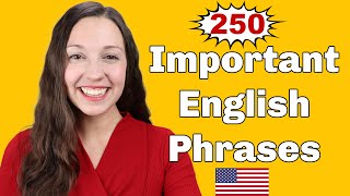 250 Important English Expressions for daily conversation [upl. by Mistrot]