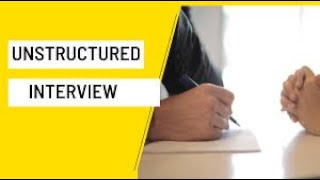 Sociology A’Level Unstructured Interviews Part 1 [upl. by Ynnav]