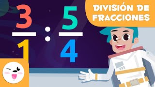 División de fracciones en el espacio  Matemáticas para niños [upl. by Maisey952]