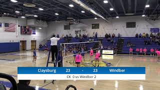 ClaysburgKimmel vs Windber Volleyball [upl. by Ahsea]