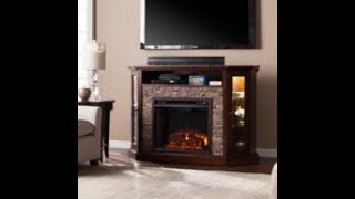 FE9392 Redden Corner Convertible Electric Media Fireplace Assembly Video [upl. by Paxon]