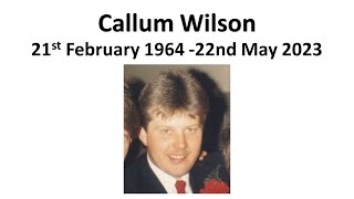 Funeral of Callum Wilson  Monday 12th June 1030am [upl. by Leatrice51]